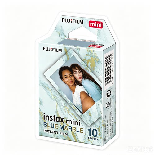 富士mini系列拍立得 天青石花边相纸适用于mini12/13/99
