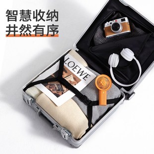 18寸行李箱女小型轻便免托运迷你登机拉杆M箱铝框短途旅行皮箱子