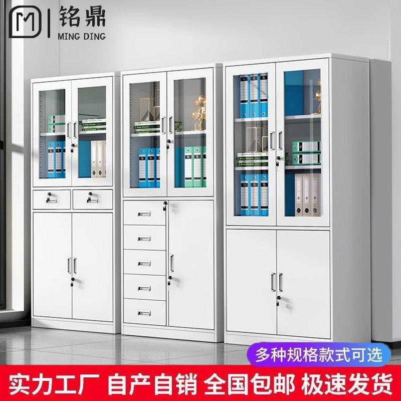 钢制文件柜财务凭证资料柜档案柜员工储物柜办公室带锁收纳铁皮柜
