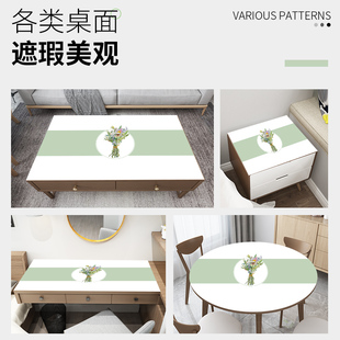 桌垫防烫免洗餐桌台布家用饭桌 餐桌垫pvc防水防油加厚茶几w桌布