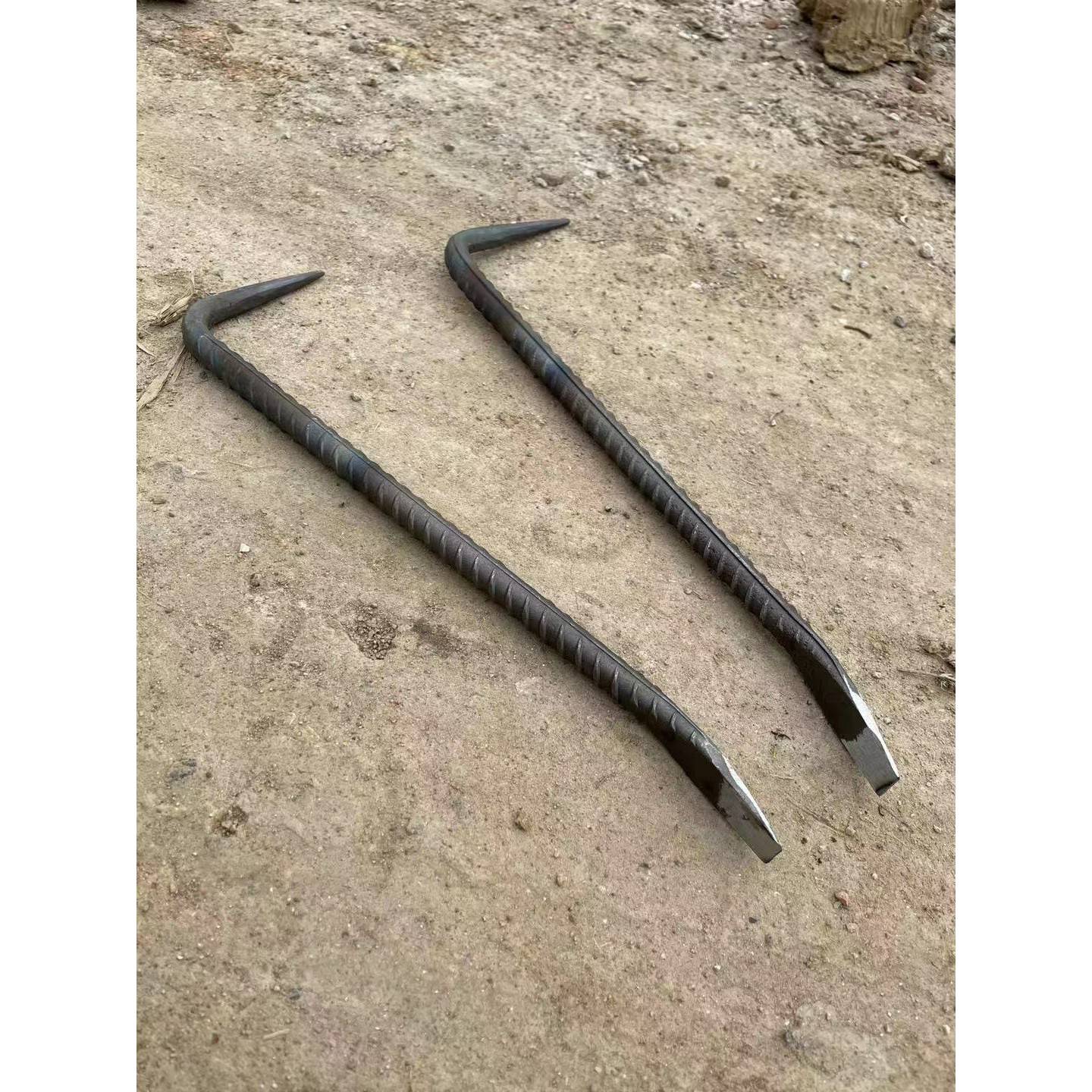 7字形木工撬棒工地拆模神器撬杠螺纹钢铝膜撬棍两头扁口支持订制