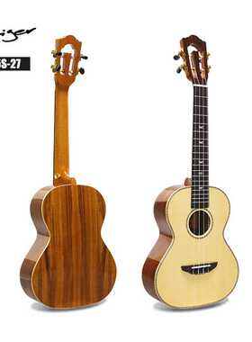 27寸尤克里里小吉他 K35S-27 云杉单板ukulele 指弹相思木guitar