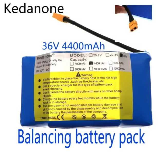 36V 4400mAh 12000mAh锂离子充电电池电动悬浮滑板独轮扭扭车电池