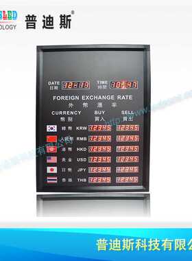 厂家直销1.0+0.8红色电子数码管汇率显示牌|数字利率显示牌