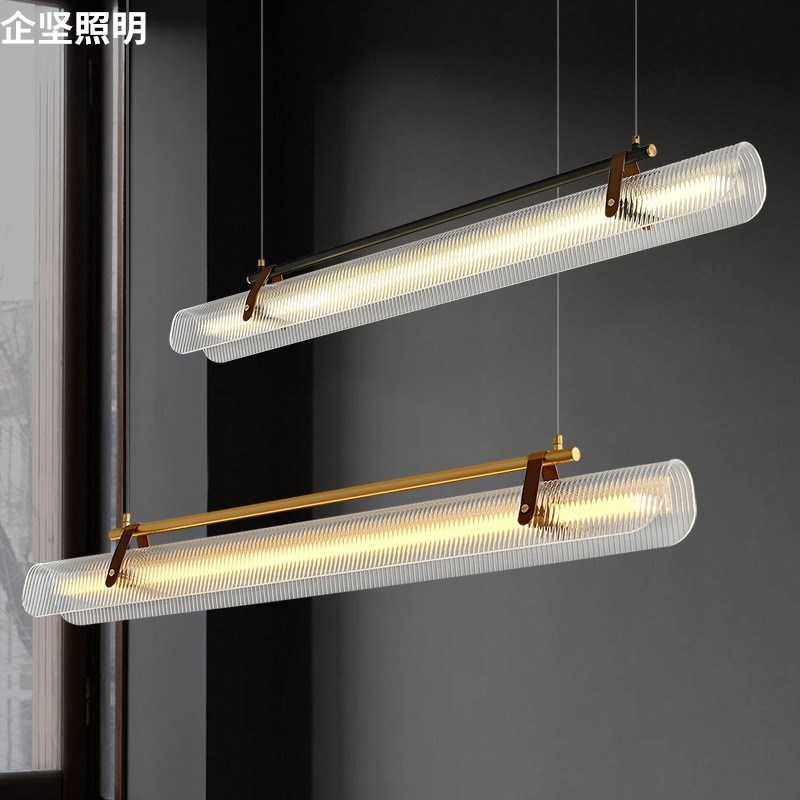 设计师餐厅吊灯现代简约茶室餐桌吧台极简一字办公室皮革长条吊灯,3C数码配件,摄像机配件,淘宝优惠券,粉丝福利购,淘宝优惠卷