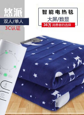 电热毯双人双控安全防水2.0米1.8米电褥子家用调温定时款三人加大