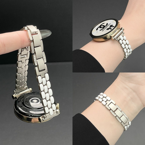 靓戴小米watchs5表带椭圆瓷珠