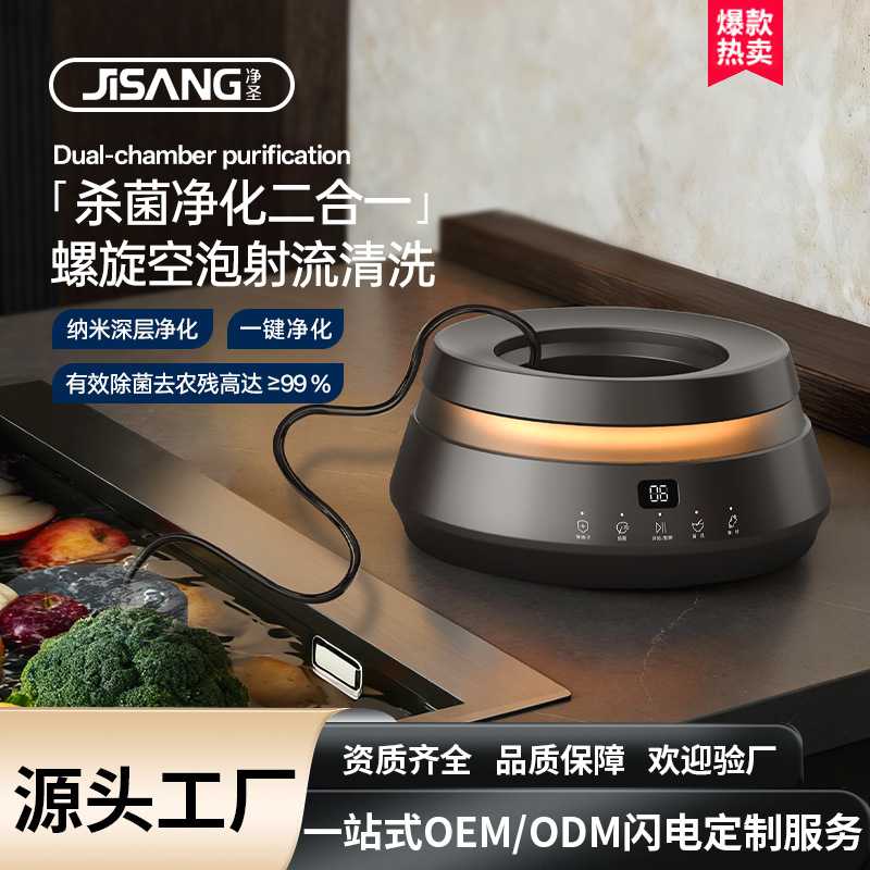 新品活氧果蔬清洗净化器食材清洗机杀菌去除农残消毒机多功能除菌
