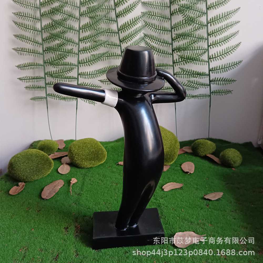 跨境新品麦克尔杰克逊现代简约纪念品家居装饰雕塑人形树脂工艺品