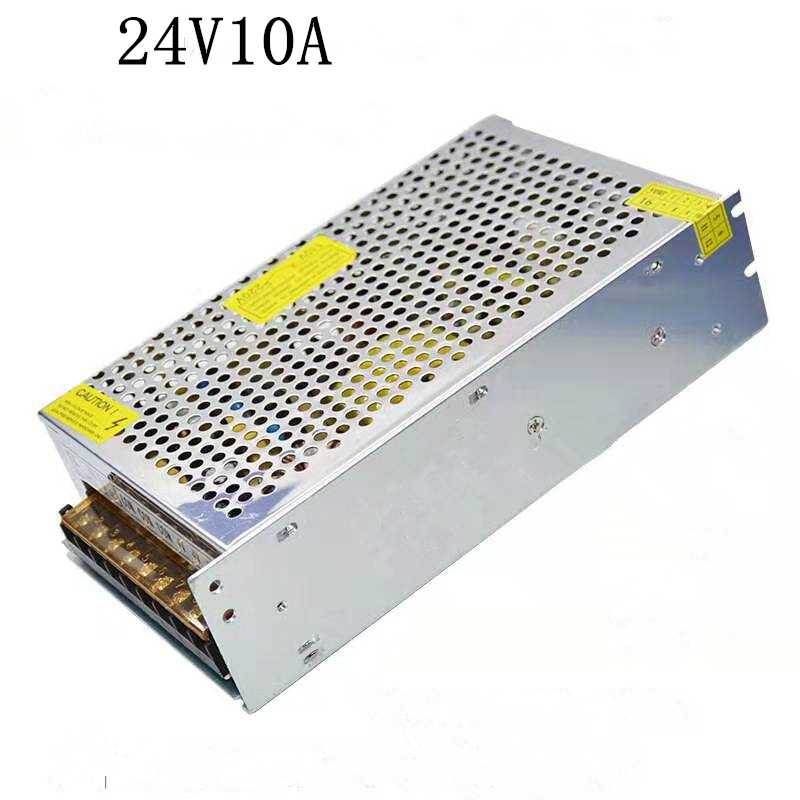 厂家直供外贸跨境专用24V10A监控LED电源24V250W灯条灯带开关电源
