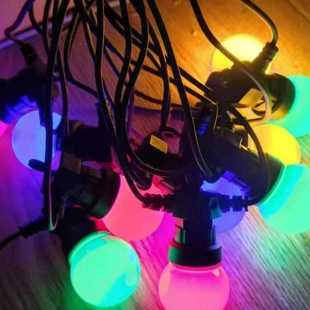 G50灯泡大灯球串太阳能户外露营防水led小灯串装饰庭院节日低压灯