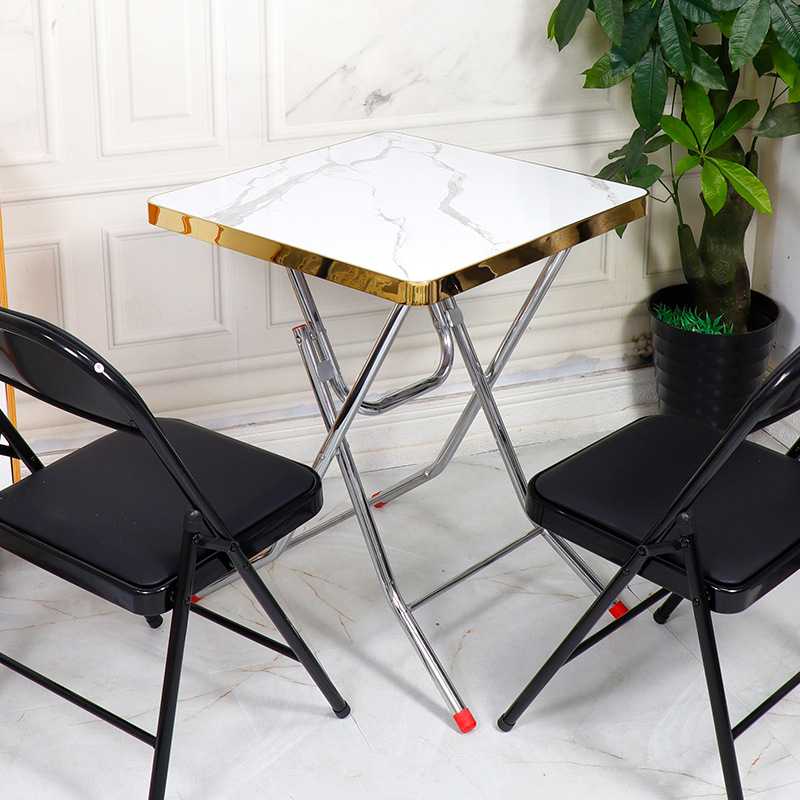 小桌子可折叠桌餐桌家用简易圆桌出租屋户外便携夜市摆摊吃饭方桌