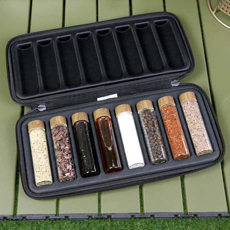 调味罐TE调料调料瓶套装户外车载烧烤便携式包韩国收纳盒RRBO露营