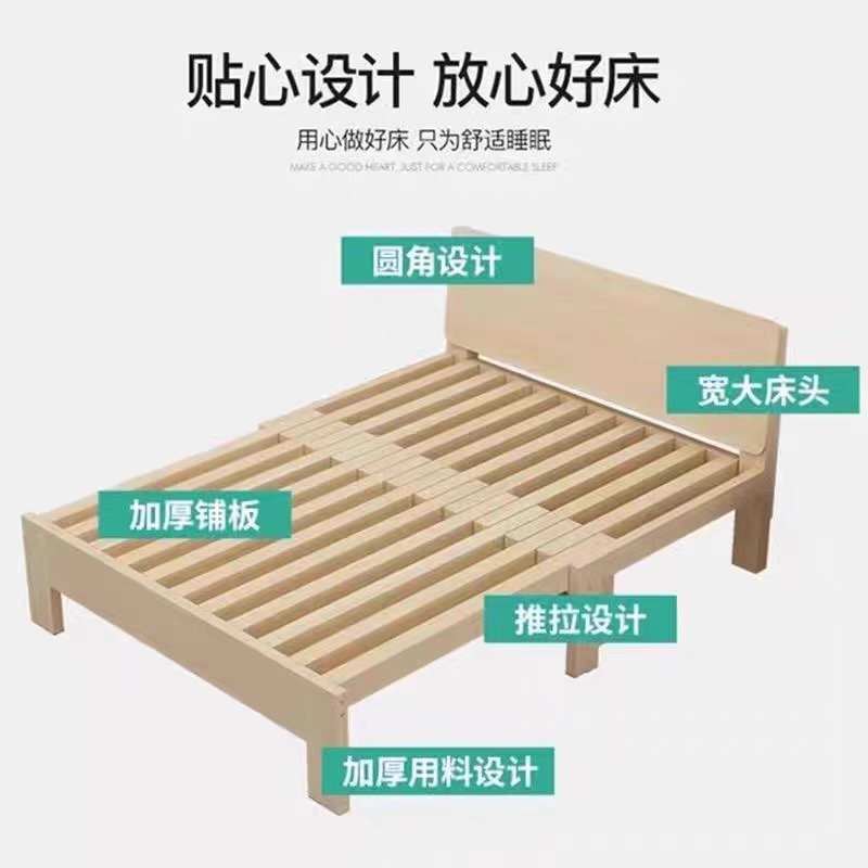 全实木折叠沙发床多功能小户型伸缩床儿童成人两用抽Z拉床推拉床