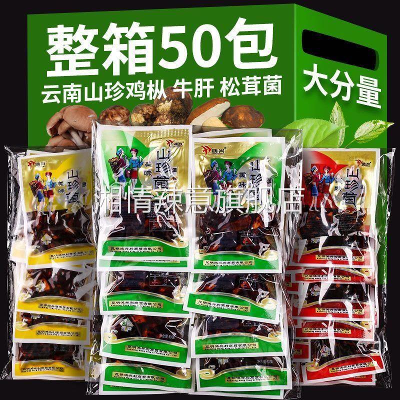 云南菌子零食即食鸡枞菌松茸菌牛肝菌独立小包装菌菇零食下饭菜