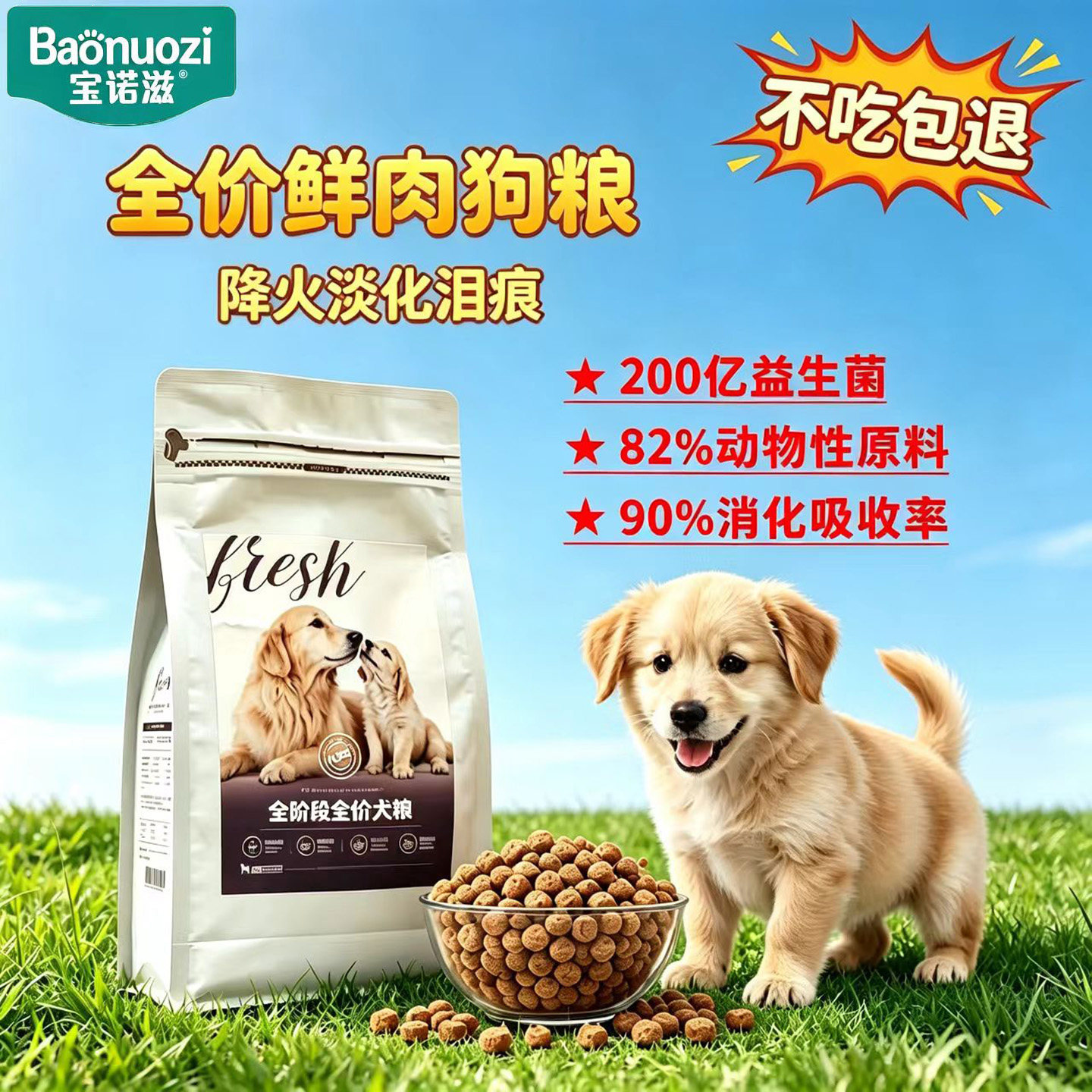 宝诺滋鲜肉狗粮泌尿呵护营养美毛