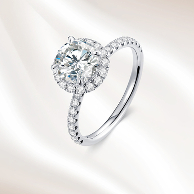 18K金轻奢高级感小众设计钻戒