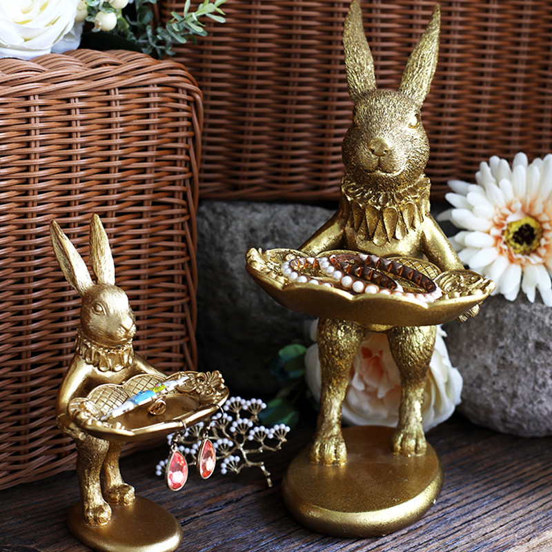 首饰展示架家f用公主欧式创意礼物兔子耳环架手链饰品收纳首饰托