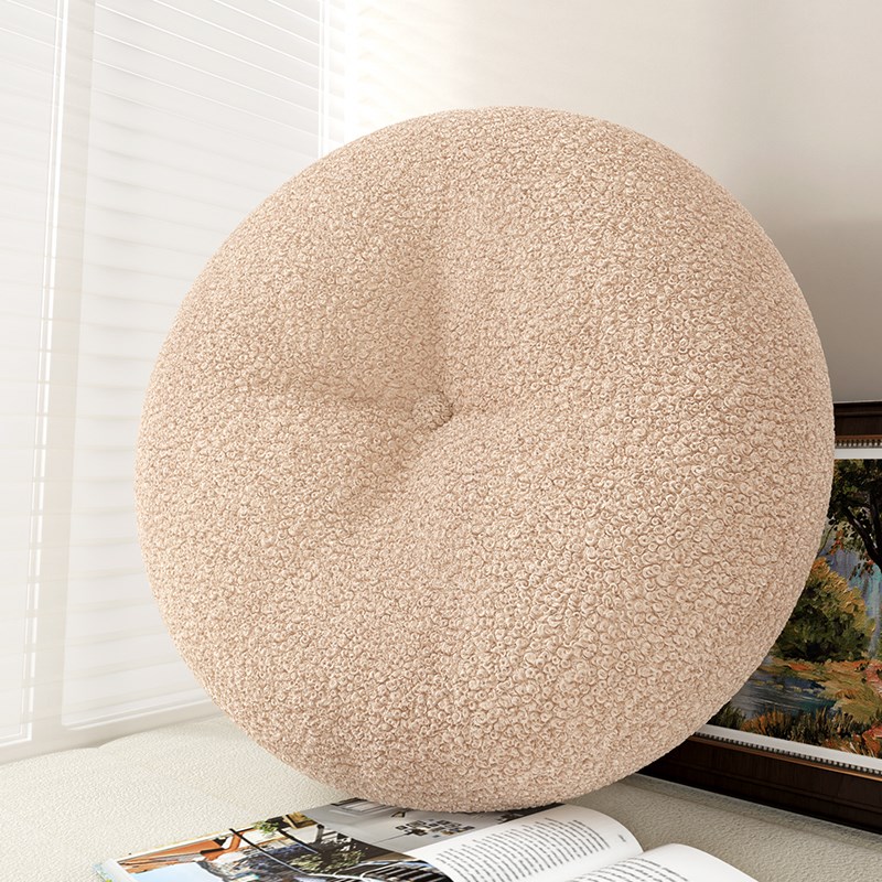 蒲团坐垫圈圈绒腰枕抱枕靠背可拆洗水洗不起球Q现代简约懒人神器