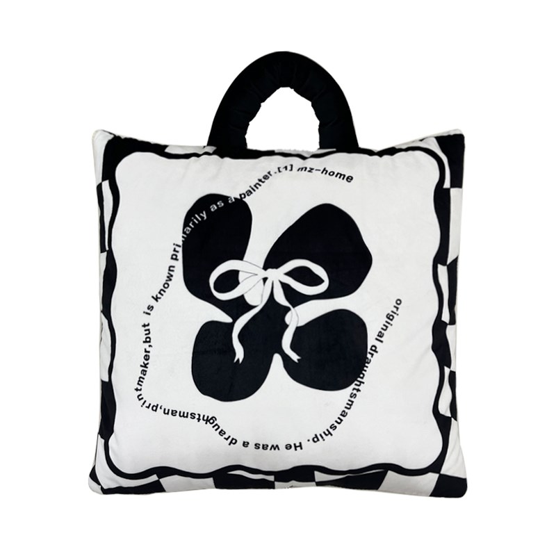 黑色汽车抱枕h被子两用加厚二合一午睡枕头被客厅空调靠枕折叠毯