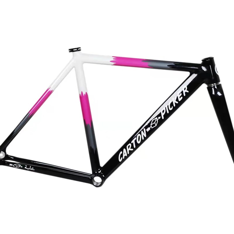 澳大利亚披萨纸j盒采摘机框架设置黑色和粉红色单速地面死蝇框架