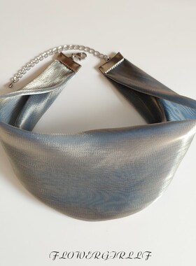 宽边颈带纯色百搭遮颈纹脖子饰品挡疤痕颈部装饰脖链护Z脖颈饰脖