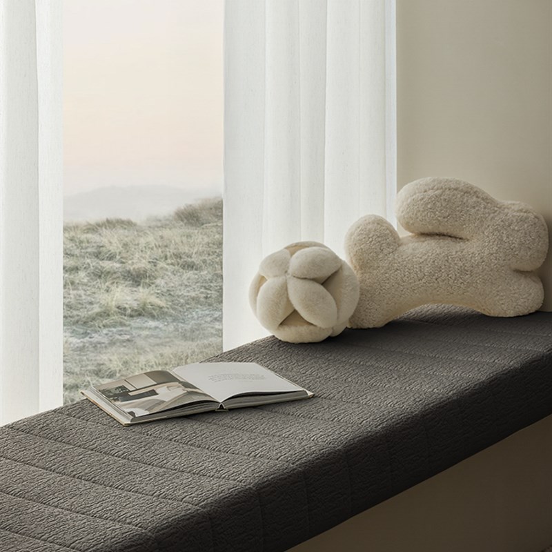 中古风飘窗加厚海绵定制窗台v垫2025新款阳台垫榻榻米床垫可拆洗
