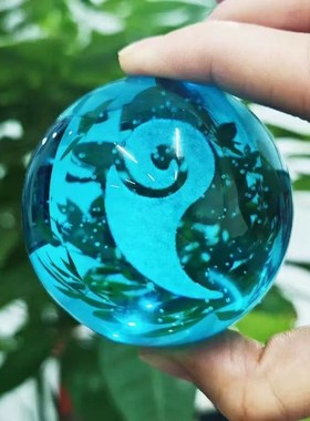 魔丸灵珠水晶球夜灯哪吒魔童闹海敖丙魔丸模O型小夜灯可发光灯卧