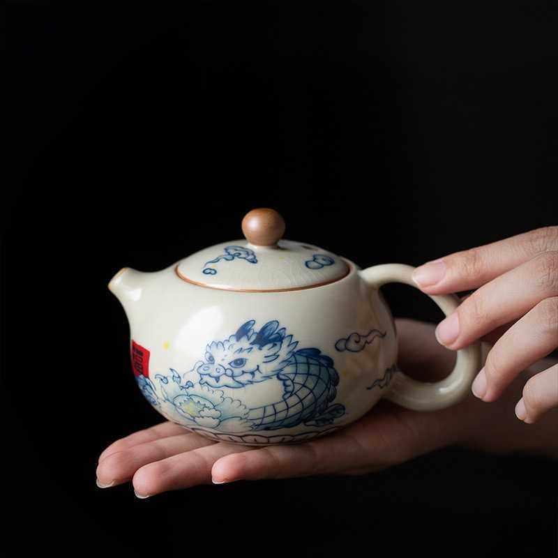 小神龙米黄汝窑茶壶泡茶家用2024新款大容量青花陶瓷西施壶送礼,鲜花速递/花卉仿真/绿植园艺,其它园艺用品,淘宝优惠券,粉丝福利购,淘宝优惠卷