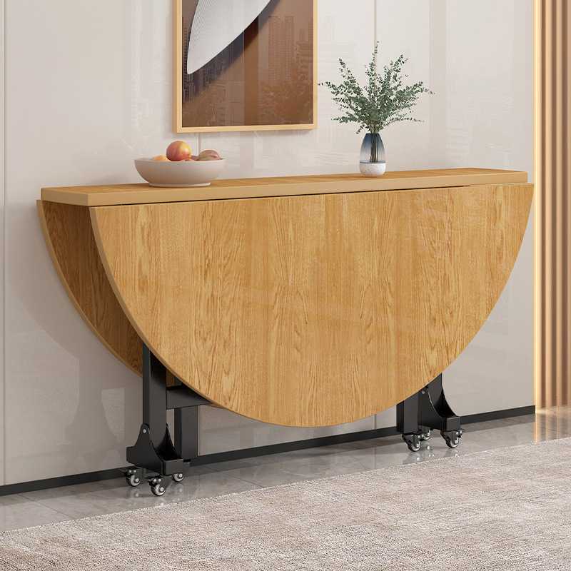 批折叠餐桌家用小户型可折叠吃饭桌子出租房多功能圆桌简约移动饭