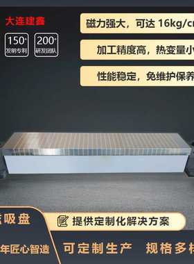 回转电磁吸盘XD42-125X620铣削电磁吸盘磨床专用电磁吸盘大连建鑫