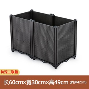 长方形塑料花盆蔬菜种植箱种菜神器家庭阳台种菜盆大号Y楼顶种菜