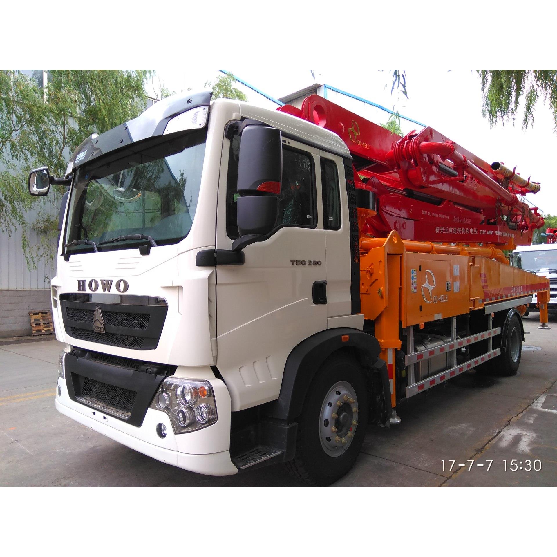 混凝土泵车 高铁桥梁泵车 5节臂 35米37米42米44米输送臂架泵车