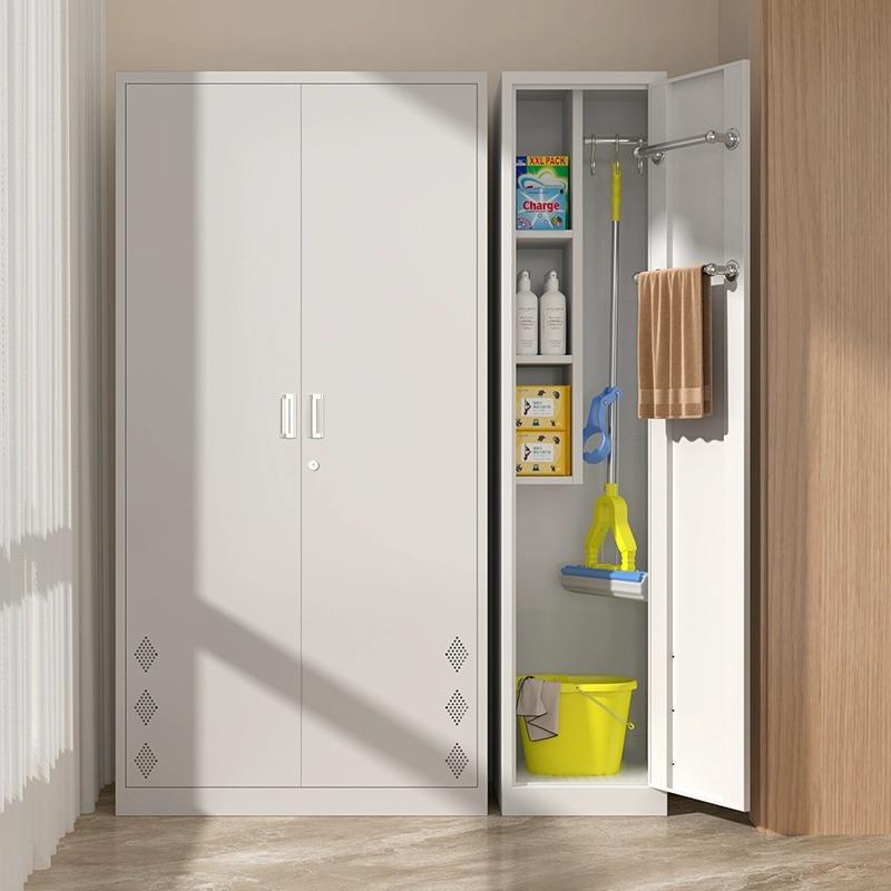 不锈钢清洁柜保洁柜拖把吸尘器阳台杂物柜家政工具柜储物柜收纳柜