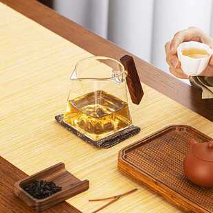 玻璃公道杯高硼硅玻璃材质手工耐高温大号茶具公道杯商务礼品可定