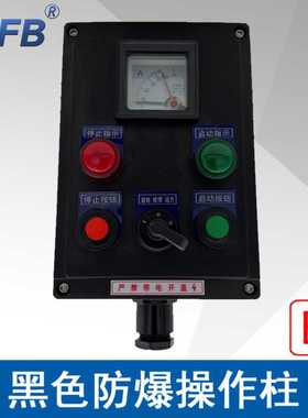 LBZ58A2B1D2K1L防爆操作柱2指示灯2按钮1仪表1开关黑色防爆防腐箱