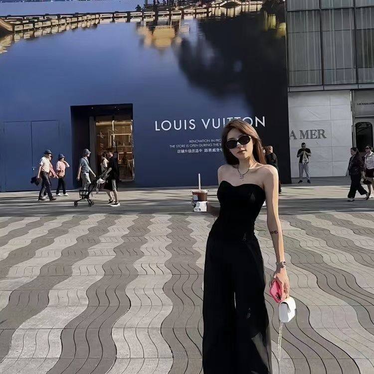 BETTER ME 欧美风性感立体鱼骨束身抹胸修身背心显瘦内搭露肩上衣