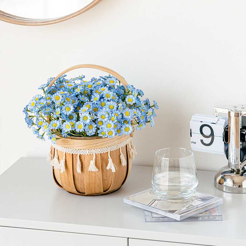 小雏菊仿真花假花摆设ins风雏菊插花客厅摆件花清新装饰花卉高档