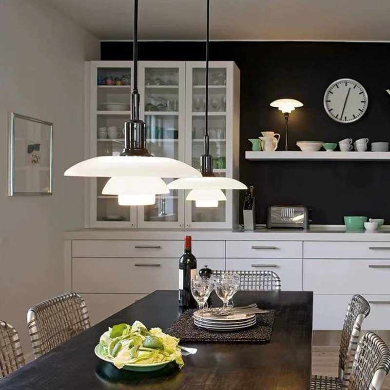 丹麦现代创意吧台吊灯客厅PH灯具设计师款餐厅高端玻璃软装