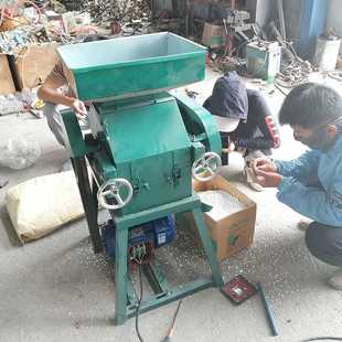 对辊式大豆压片机 厚薄可调燕麦挤扁机 花生破瓣机
