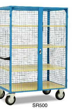 厂家供应 虎力搁板推车 SR500四层货物物流多用途平板手推车