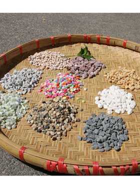 彩石蓝色材料建筑常用地坪水洗石佛山尖货彩色水磨石地面水磨砾石