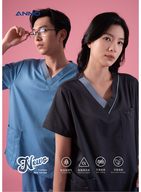 ANNO【风感系列】洗手衣男女短袖医护人员口腔诊所医生工作刷手服