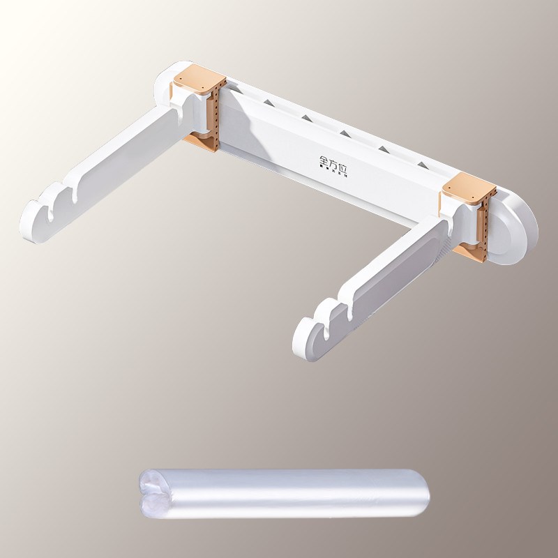 超实用!壁挂式垃圾桶橱柜门卫生间厨房桌面N收纳桶折叠垃圾袋支架