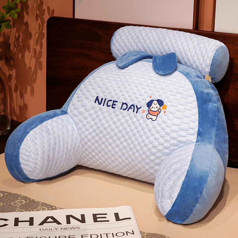 冰豆豆床头靠垫护腰靠枕床v头办公室抱枕宿舍床上软包大靠背枕垫