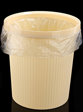 白色垃圾袋透明家用酒店宾馆客房加厚45平口小号55商用特厚点断式