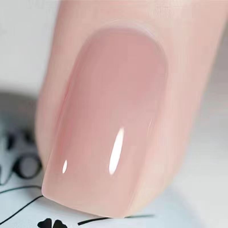 裸色车厘子爆闪银美甲指甲油免烤快干防水持久不掉色2025显白KX