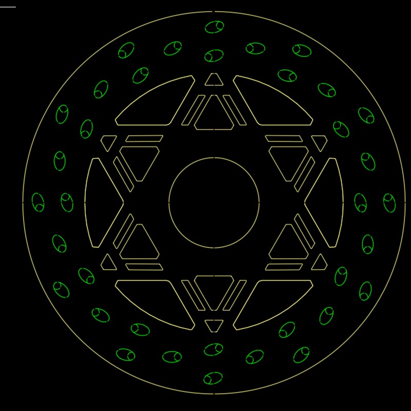 智控时代六芒星三代斜孔220/245mmH静音高性能固定改装刹车制动盘