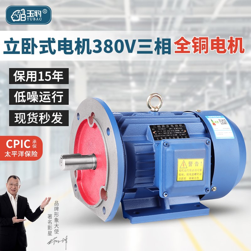 立卧式电机c380v三相2/4/6级静音变频国标全铜小型三相异步电动机