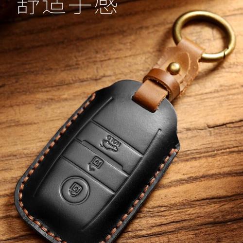 适用起亚k3钥匙套k2智跑k4狮傲奕跑k5福瑞迪kx7车真皮凯酷包 扣壳